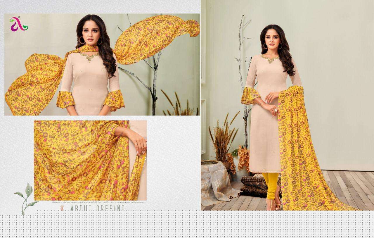 DAIRY MILK VOL-31 BY ANGROOP PLUS 7002 TO 7017 SERIES BEAUTIFUL STYLISH FANCY COLORFUL CASUAL WEAR & ETHNIC WEAR CHANDERI COTTON DRESSES AT WHOLESALE PRICE